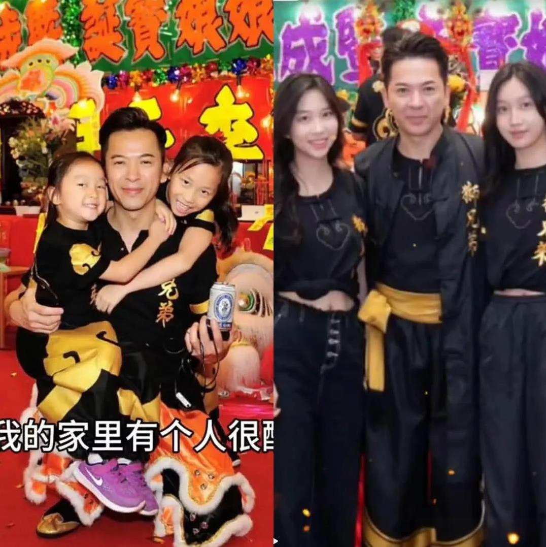 中国香港TVB艺人郭政鸿分享他和女儿以前和现在的变化，他的女儿颜值超级高。