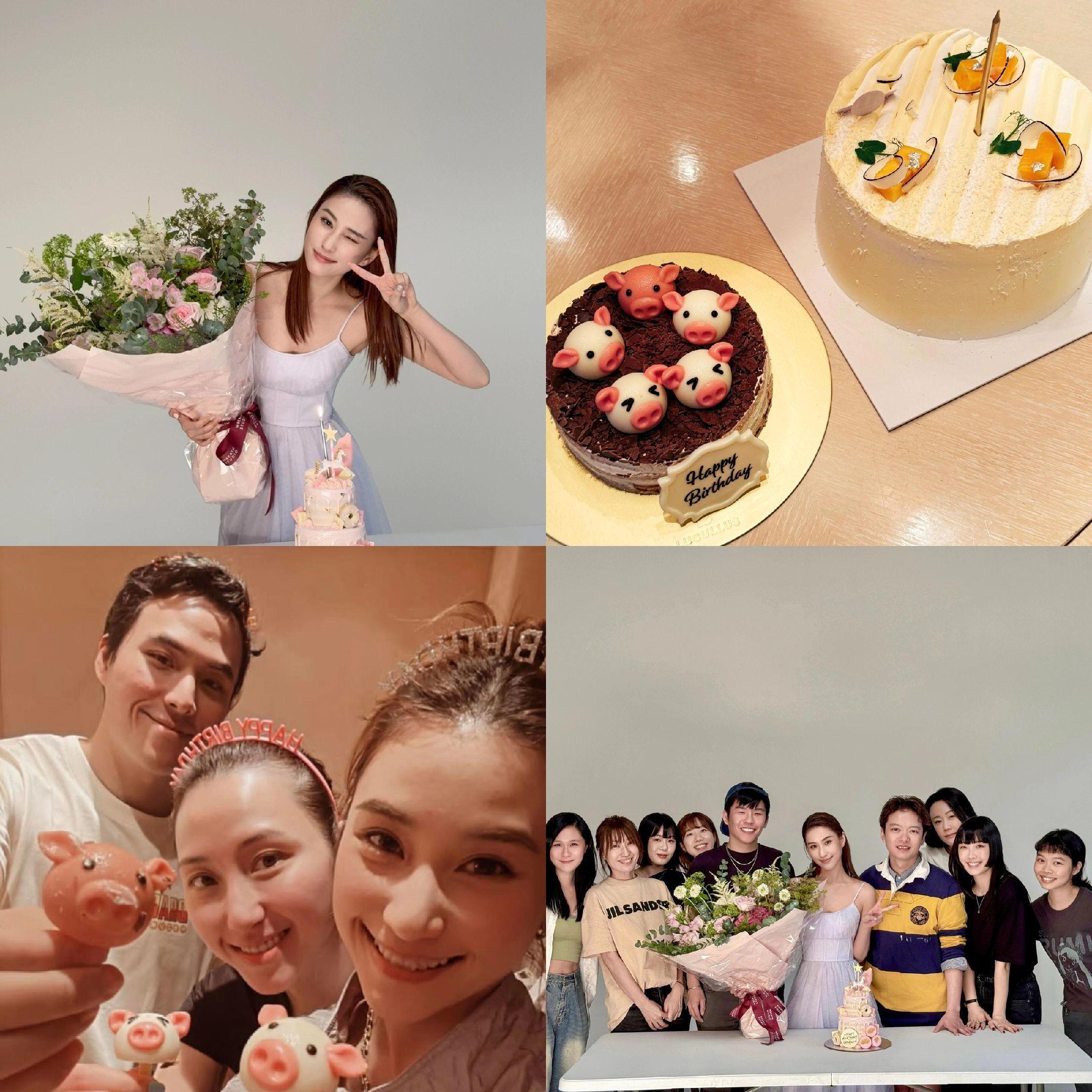 何超莲34岁生日。何超莲在社交平台晒庆生照，姐弟三人与妈妈合影，不过并未见到窦骁