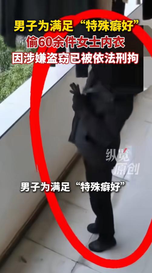 “流氓怎么这么多？”6月26日报道，湖南临澧，一男子有个特殊的癖好，喜欢女士的内
