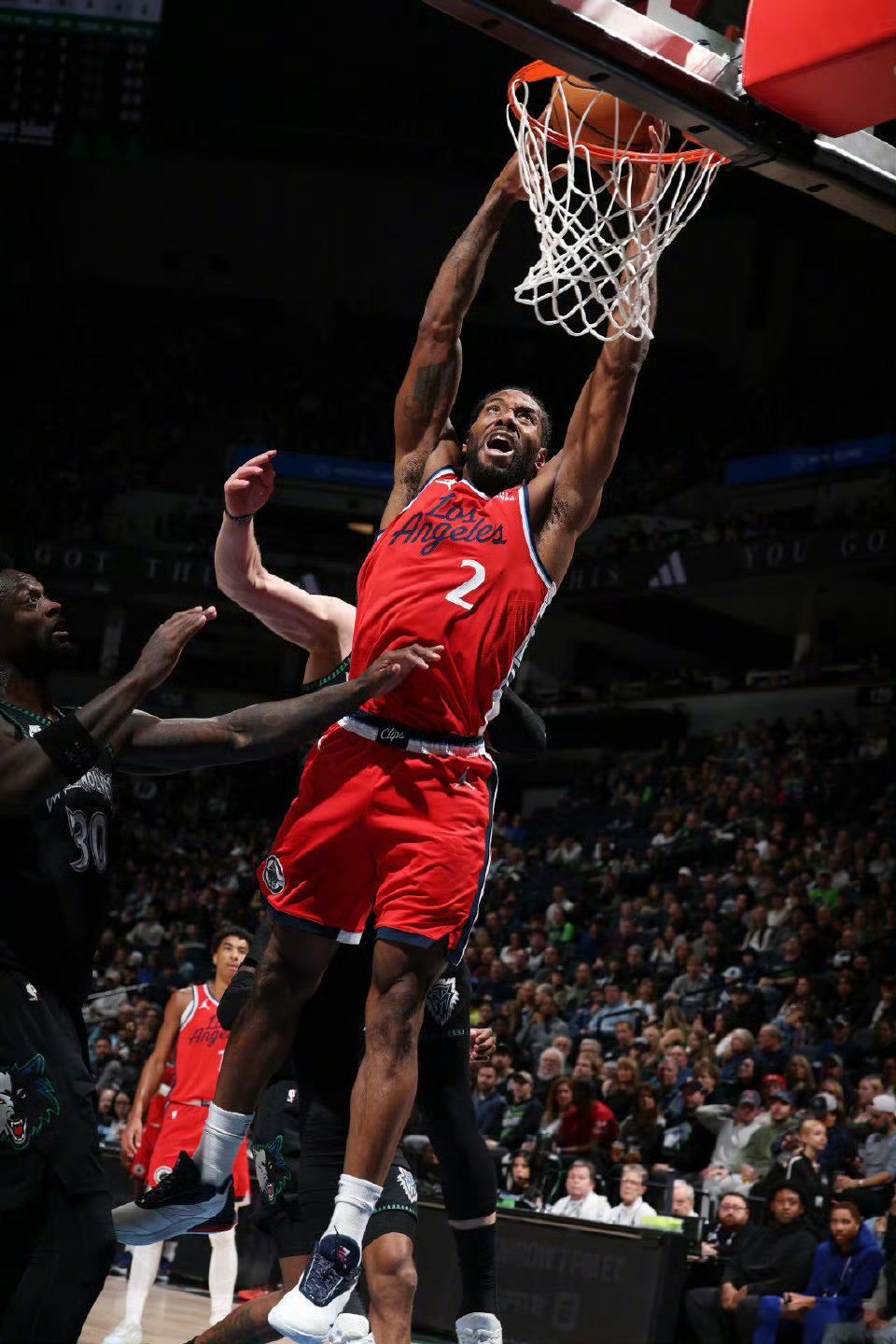 没有哈登的组织，你是怎么敢41分还带队赢下森林狼的快船vs森林狼