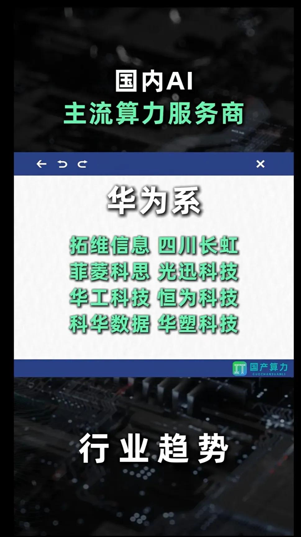 以下是关于国内AI主流算力服务商的总结：1.核心主题图片聚焦国内AI主
