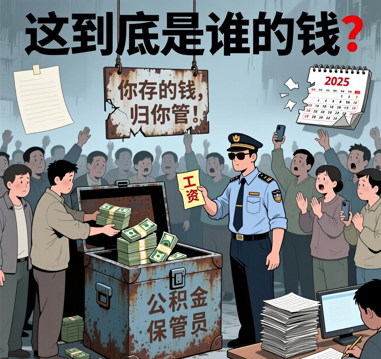 关于公积金，我想到个特别贴切的比喻。就像我们一群人，辛辛苦苦挣钱，把钱交给一