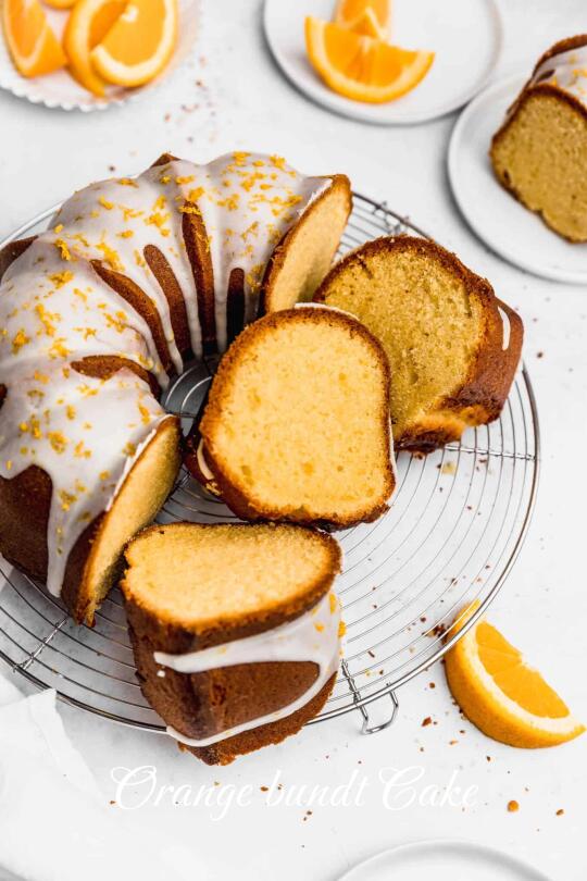 香橙黄油蛋糕 ｜Orange bundt Cake🍊