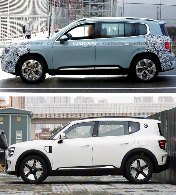 与smart精灵5太像了全新一代奔驰GLB再次曝光谍照全新一代奔驰GLB将会