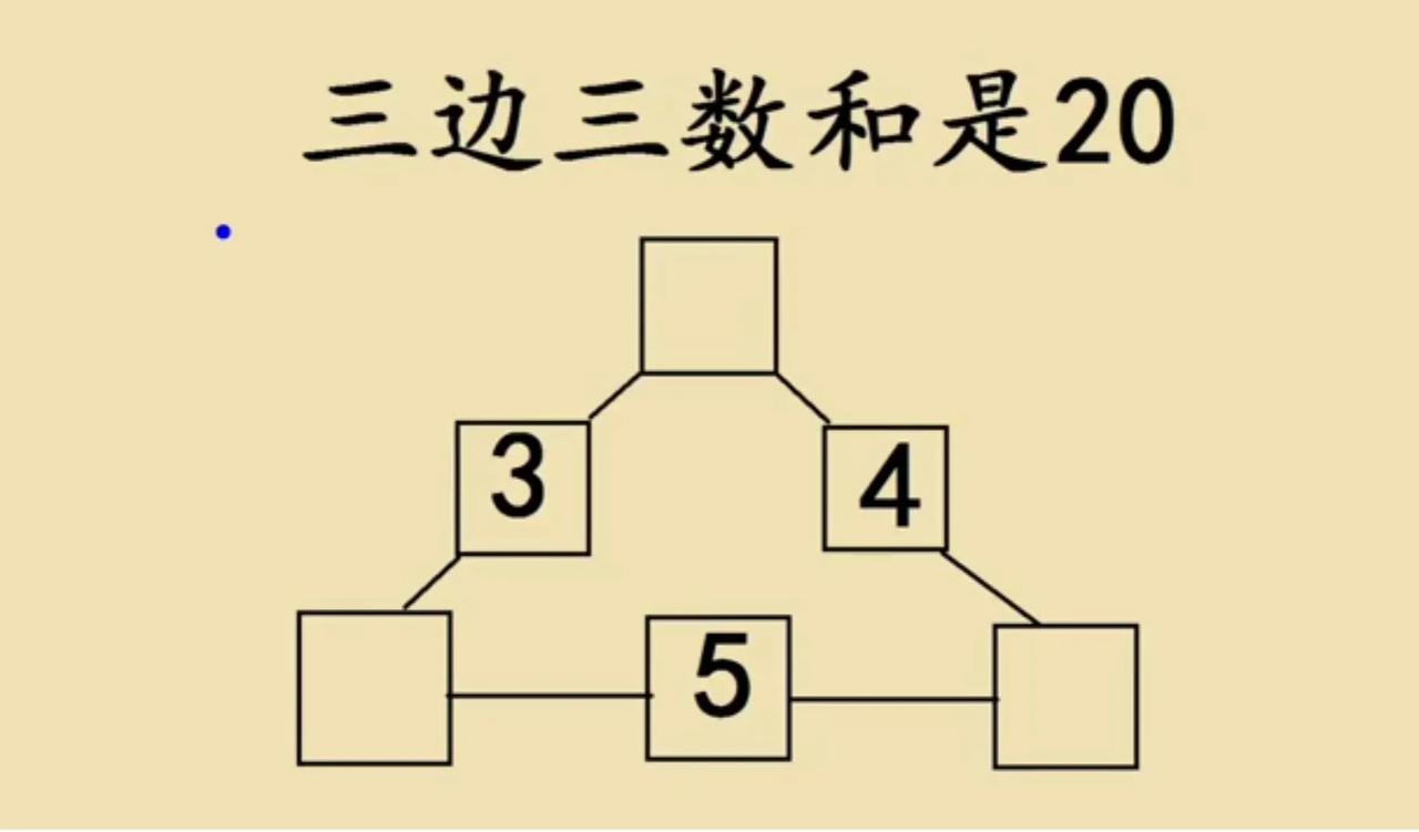 这是一道二年级奥数题，难度比较大，随意填写数字根本就是浪费时间，还是需要找到解题