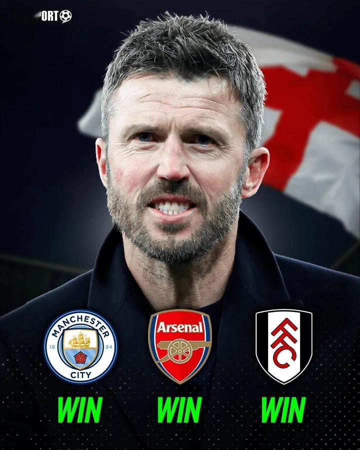 下一场踢谁？？？卡里克成为了第五位执教前三场英超取得全胜的英格兰主教练，在他之前