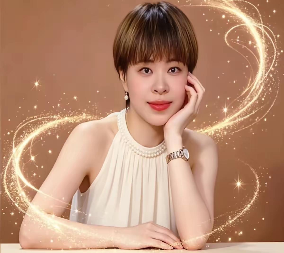 原来我们在赛场上奋力拼杀的女运动员，稍微一打扮都这么好看呀。王艺迪，短发女孩真漂