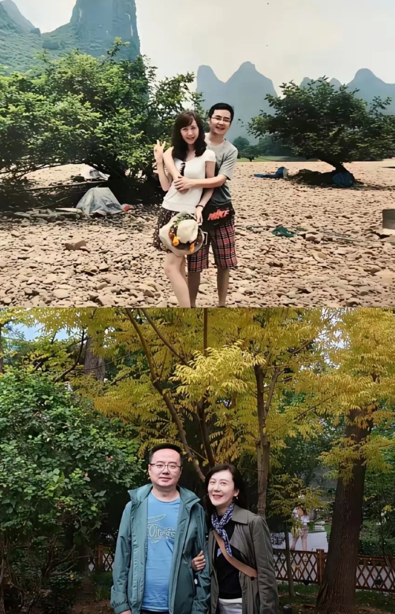 相隔那么多年，看得出来是嫁给了爱情！