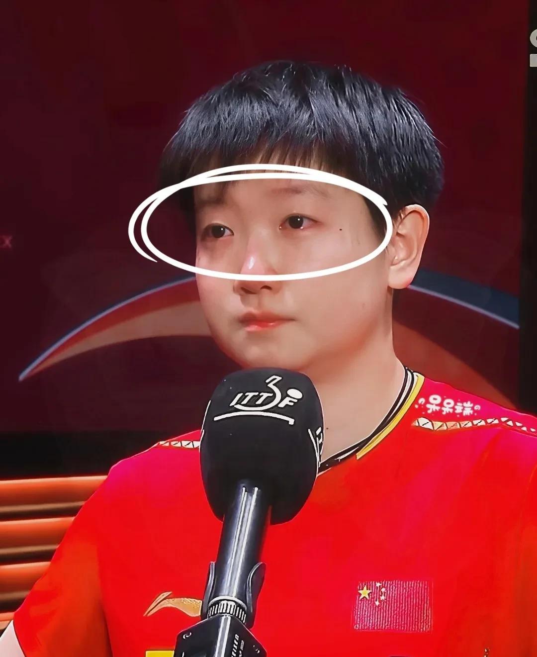 本以为所言属实，直到望见孙颖莎泛红的双眼，才瞬间清醒过来！孙颖莎说冠军不是最重