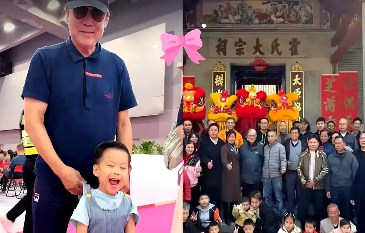 霍震霆79岁生日那天，儿媳妇郭晶晶没搞奢华派对，而是带全家孩子苦练三周投壶表演，