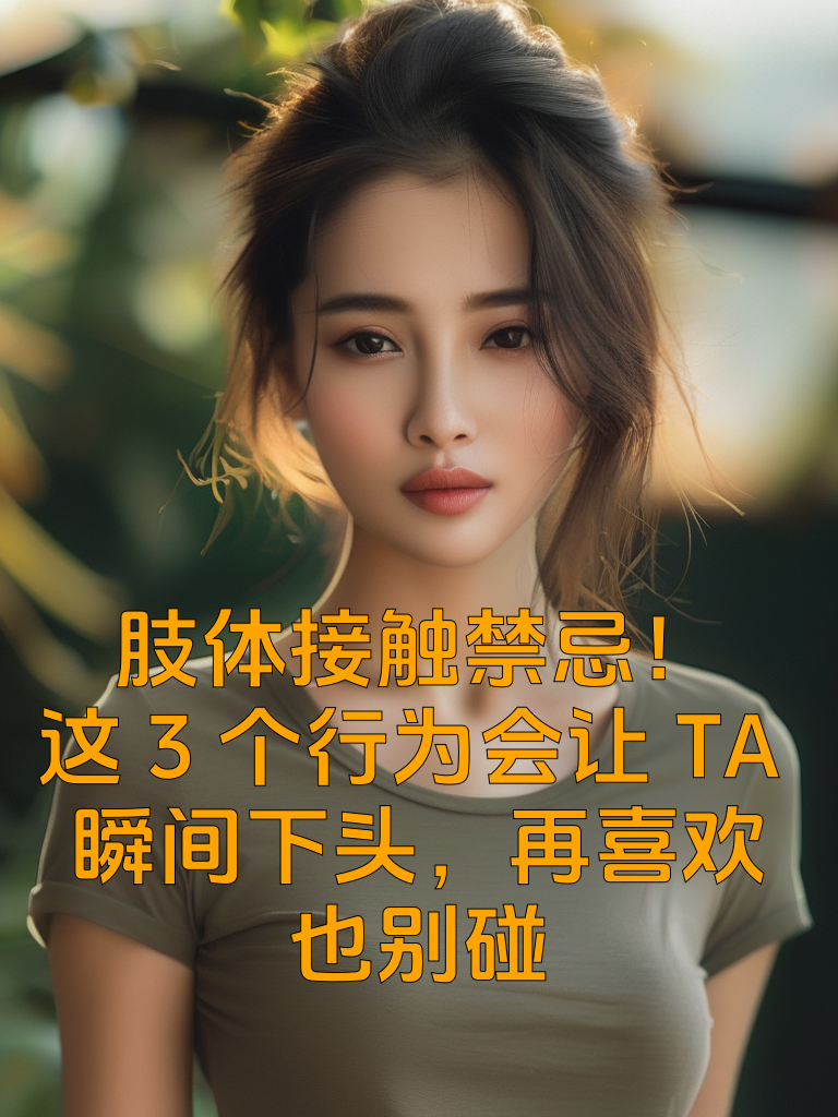 肢体接触禁忌！这3个行为会让TA瞬间下头，再喜欢也别碰