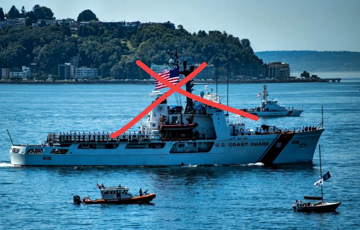 不要搞事情，真以为大摇大摆把军售船开过来，咱们就只能在岸上干瞪眼？这帮人