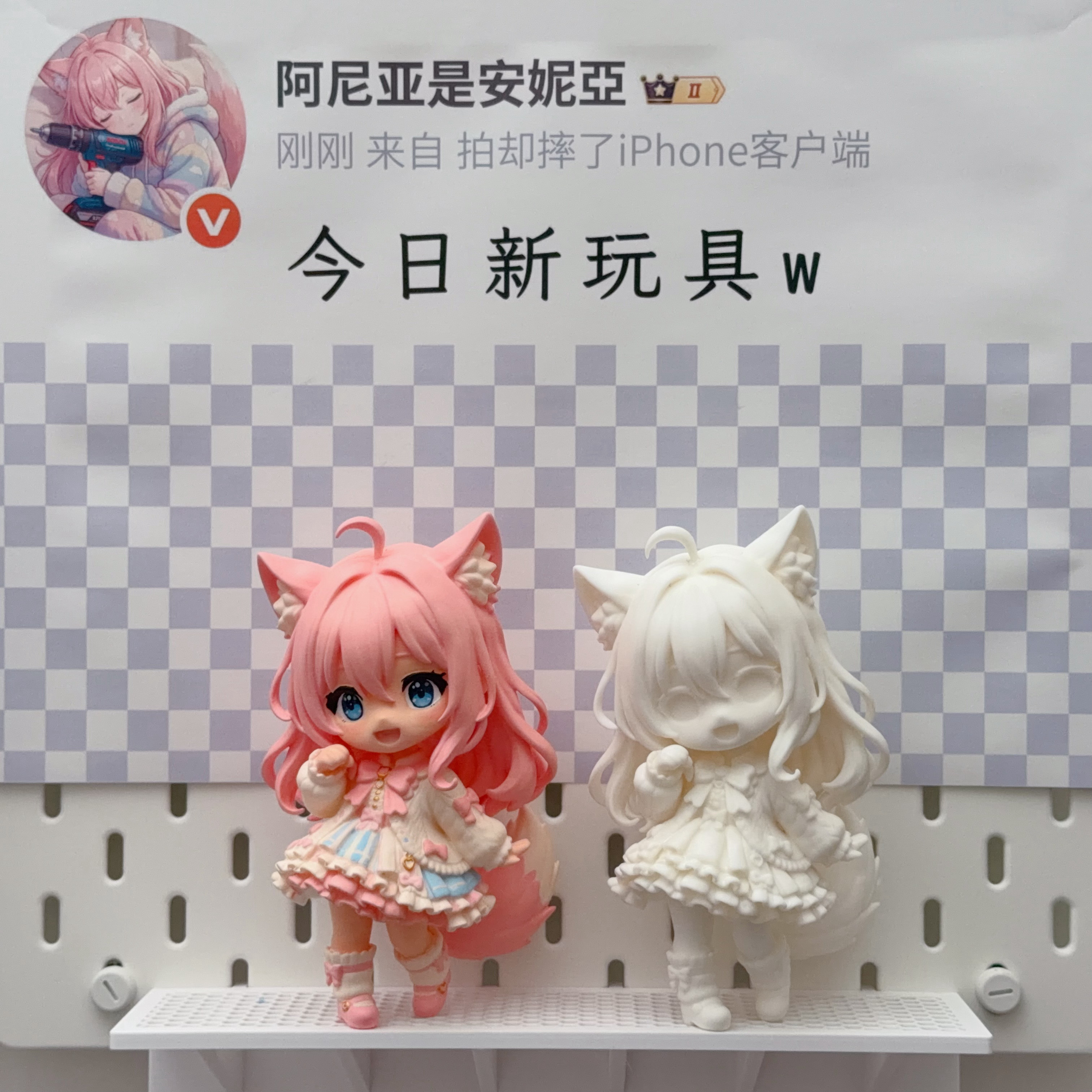 我说怎么突然有一份大快递，原来是“手办”做好了。