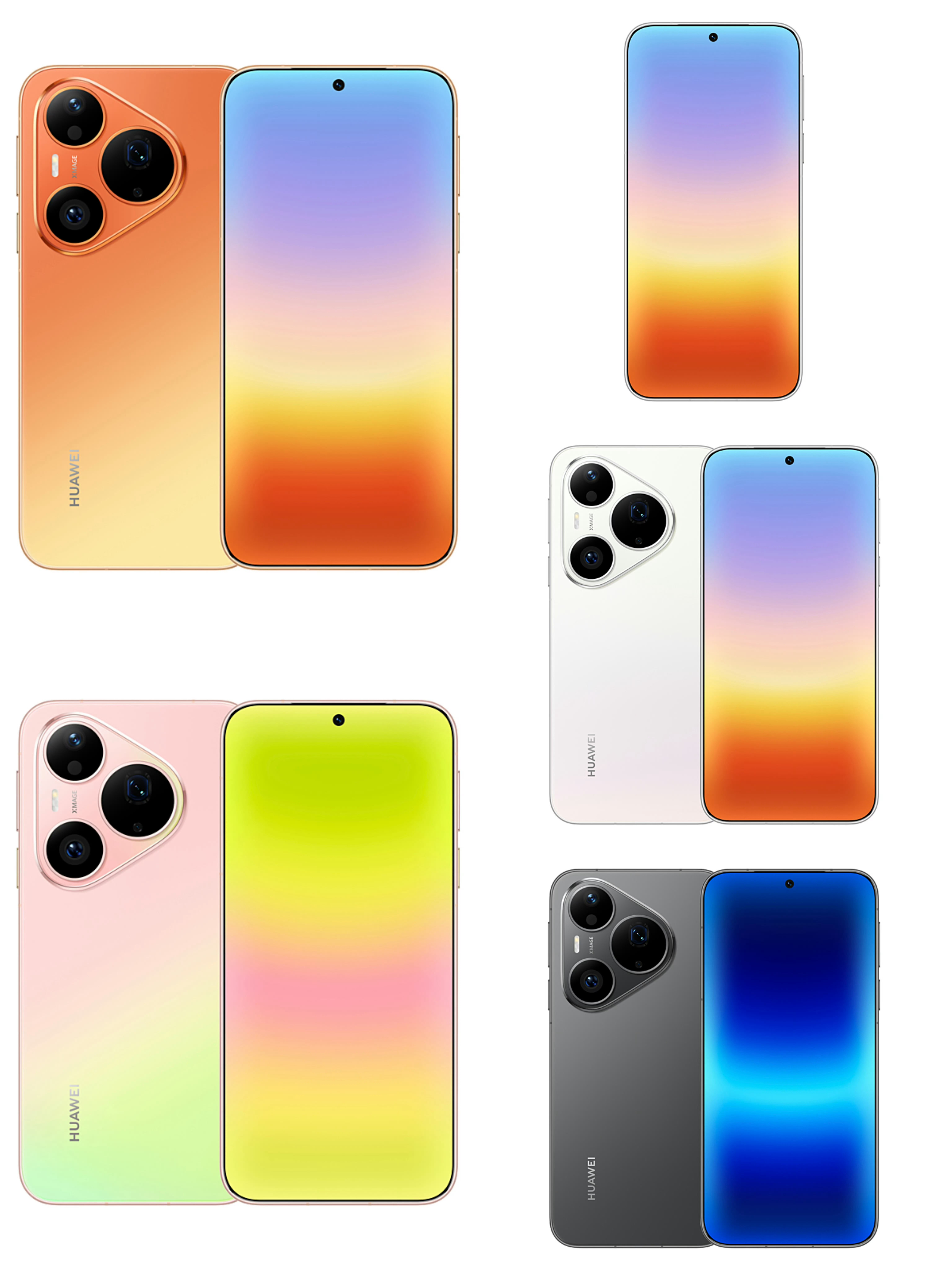 PURA90Pro的边框最好是真的。以我多年的目测经验，渲染图中这个边框大概