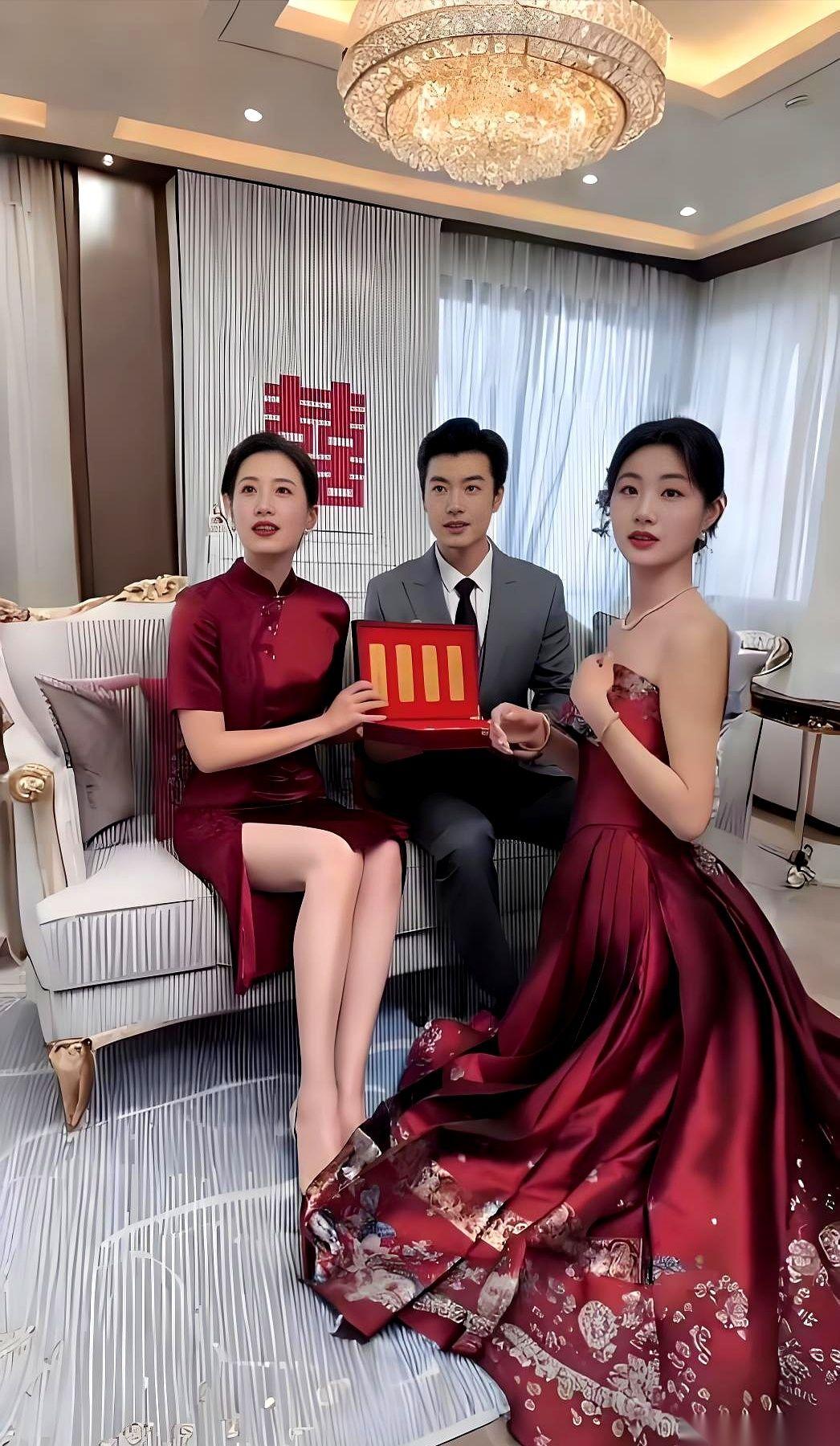 化妆师刚喊“来，看镜头”，满屋子的亲戚都伸长了脖子。新娘旁边的妈妈，却突然抬起