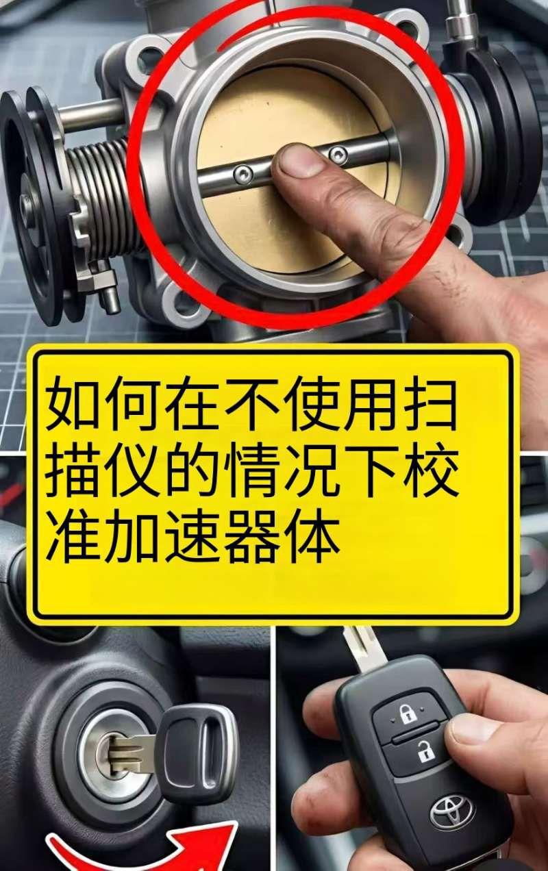不用诊断仪，怎么手动匹配电子节气门？🚗⚠️重要提醒：这个方法会因车型品