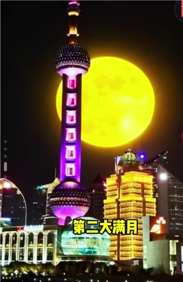 一起看今年最后的超级月亮今晚是12月4日的夜晚，天空中迎来了一场壮观的天象盛