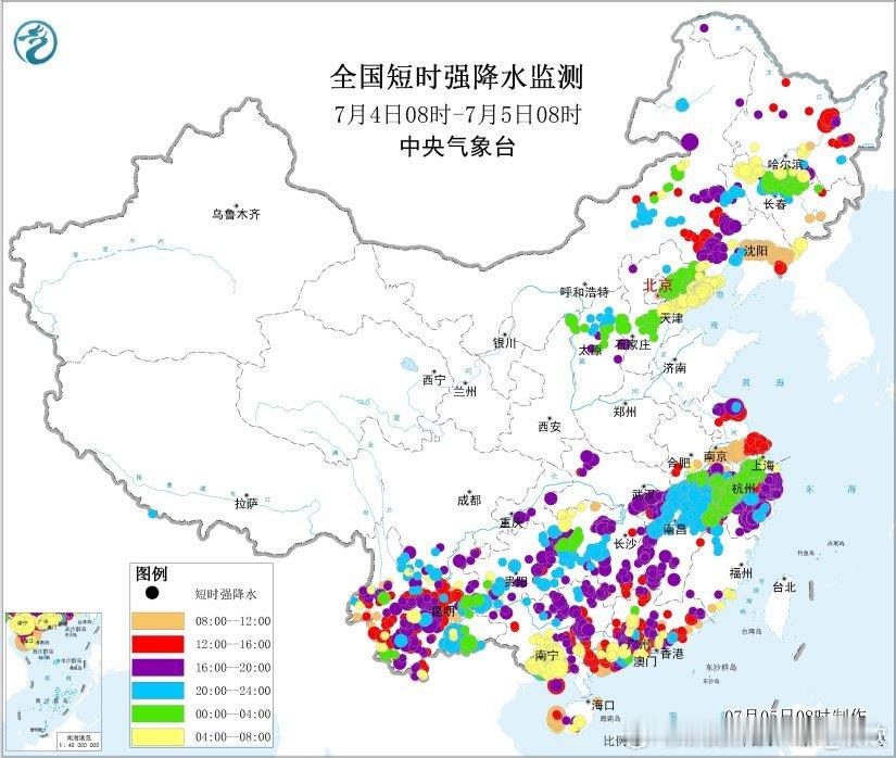 【强降雨和强对流】昨天到今晨，降水和对流成因主要有三个，东北华北的冷涡降水，西南