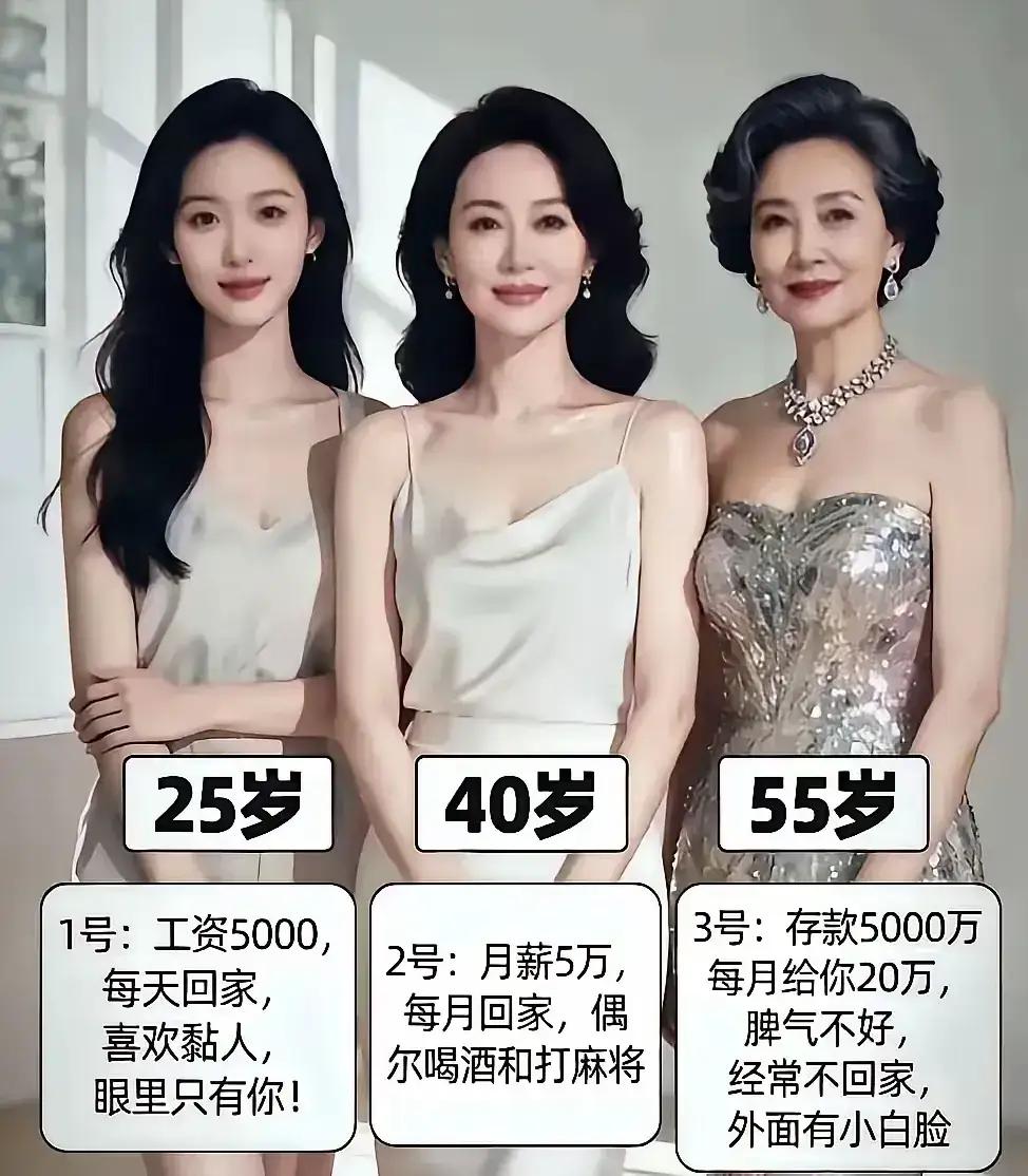 但凡有些常识的，一般不会选存款多，年长长期不归家的，还脾气不好的中年女性！别不