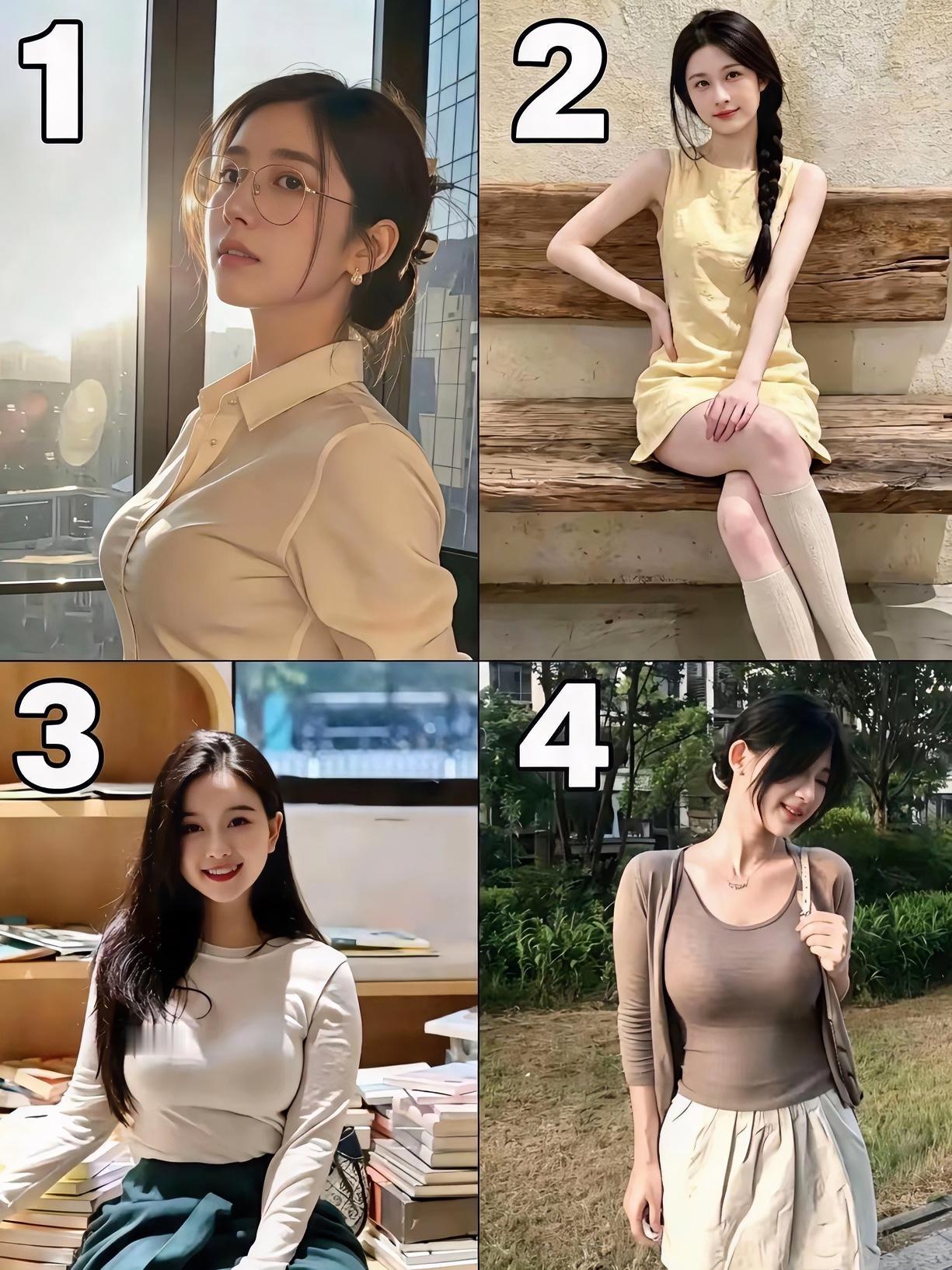 他们四个都愿意做你女朋友，你选哪一个？