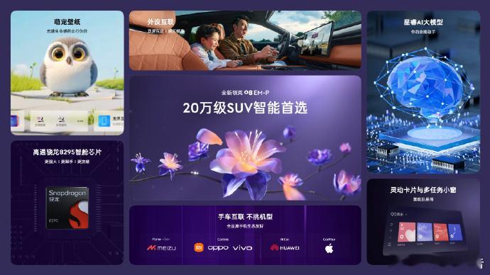 全新领克08座舱更极智20万级SUV智能首选，全新领克08座舱更极智，最美UI界