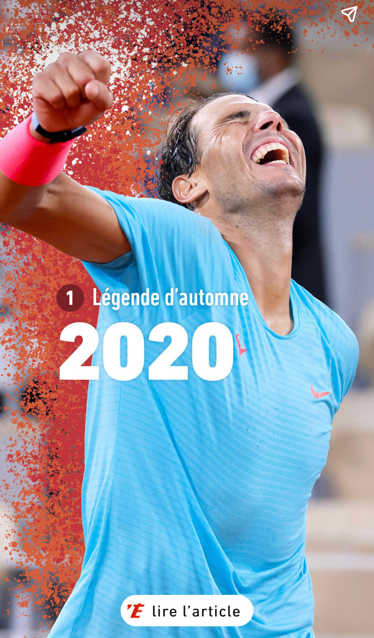 已退役的纳达尔最伟大的成就之一，就是14次打进法网决赛14次夺冠。是历史上单项大