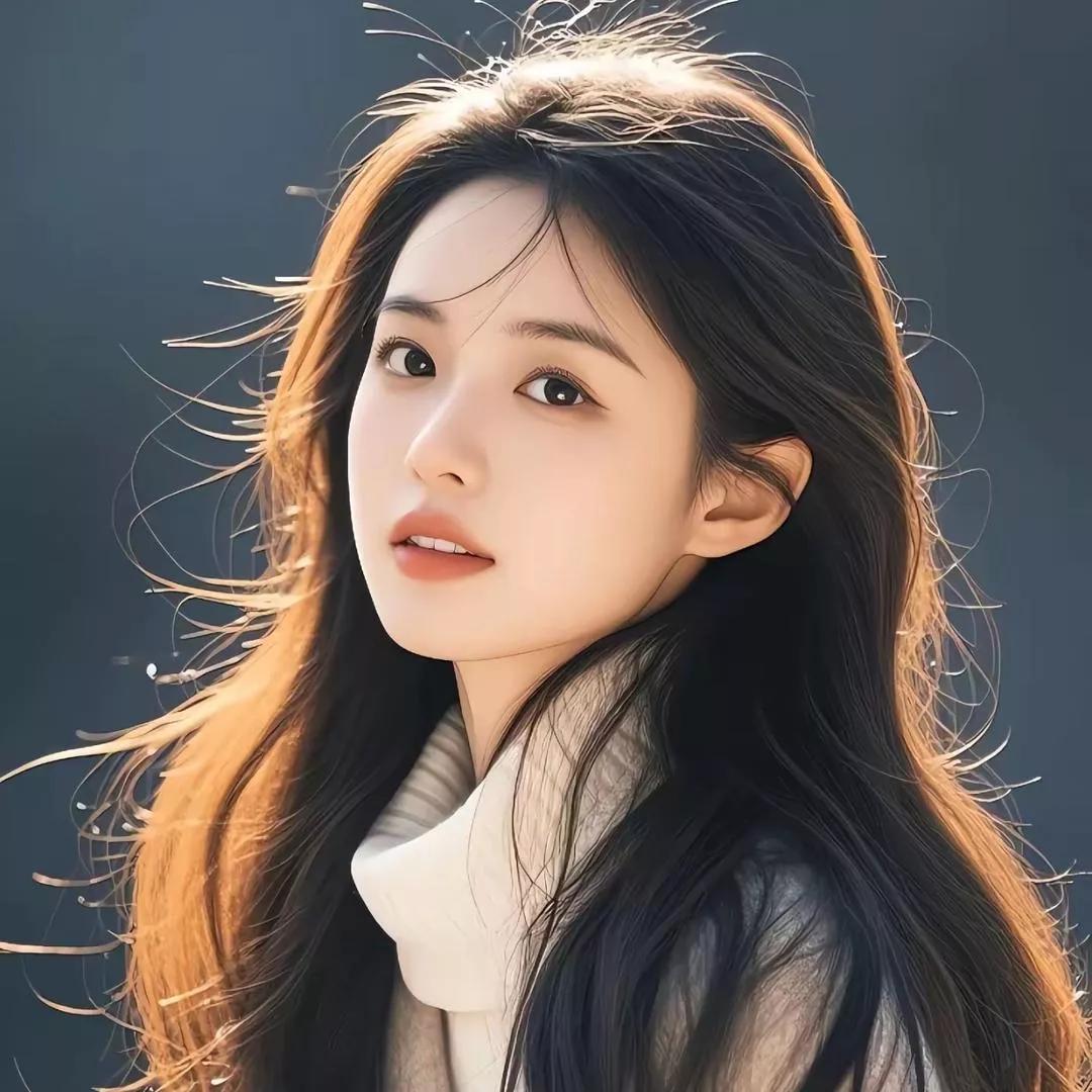 微风拂面，仙气飘飘的少女自然清新美少女自然甜系少女温柔气质少女风可爱风少女