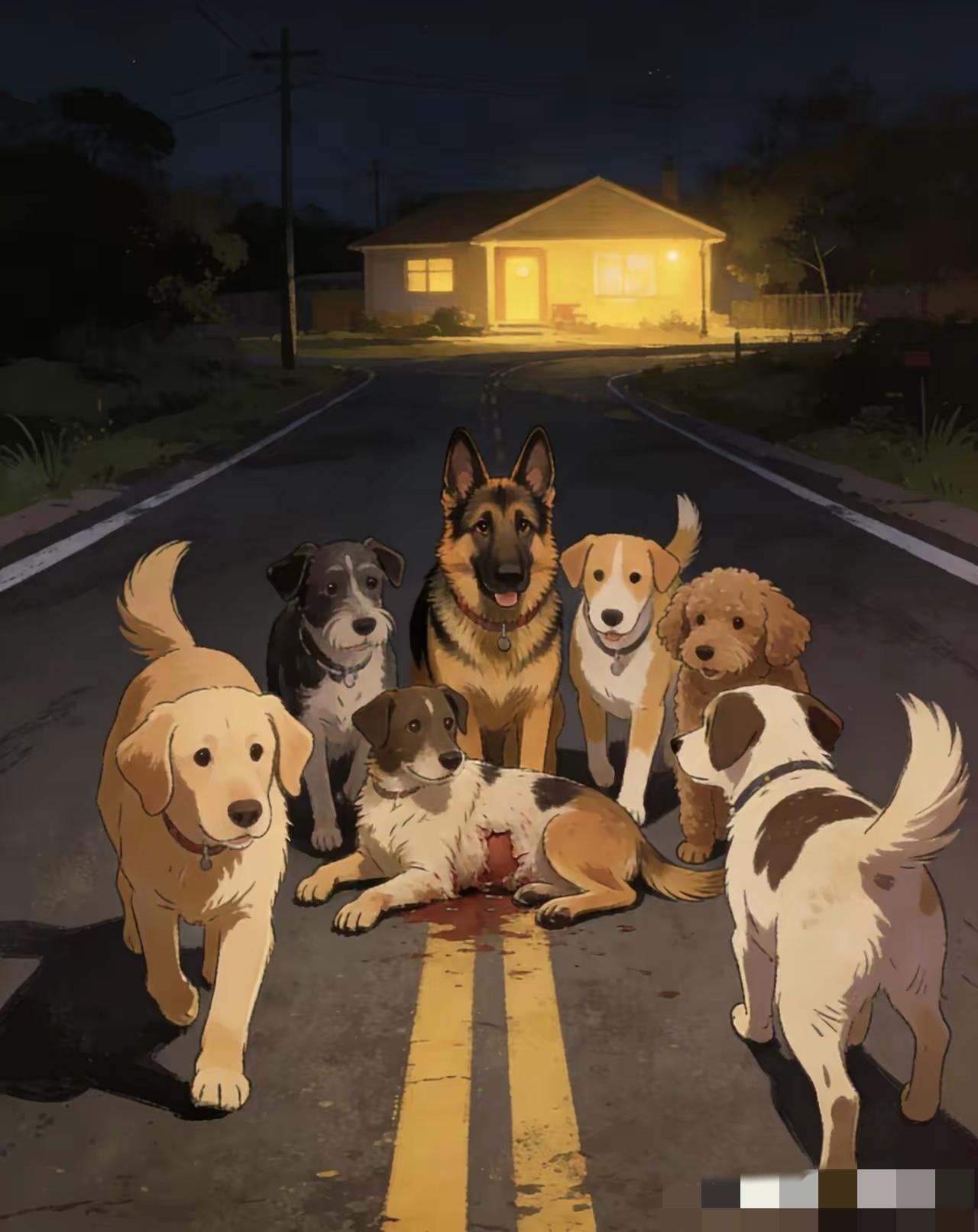 7只狗狗结伴跋涉17公里回家：动物的忠诚，从来都直白又滚烫长春7只狗狗结伴