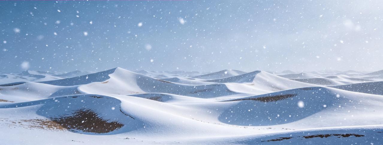 塔克拉玛干的大雪，是人民战天斗地的成果你敢信？中国最大的沙漠