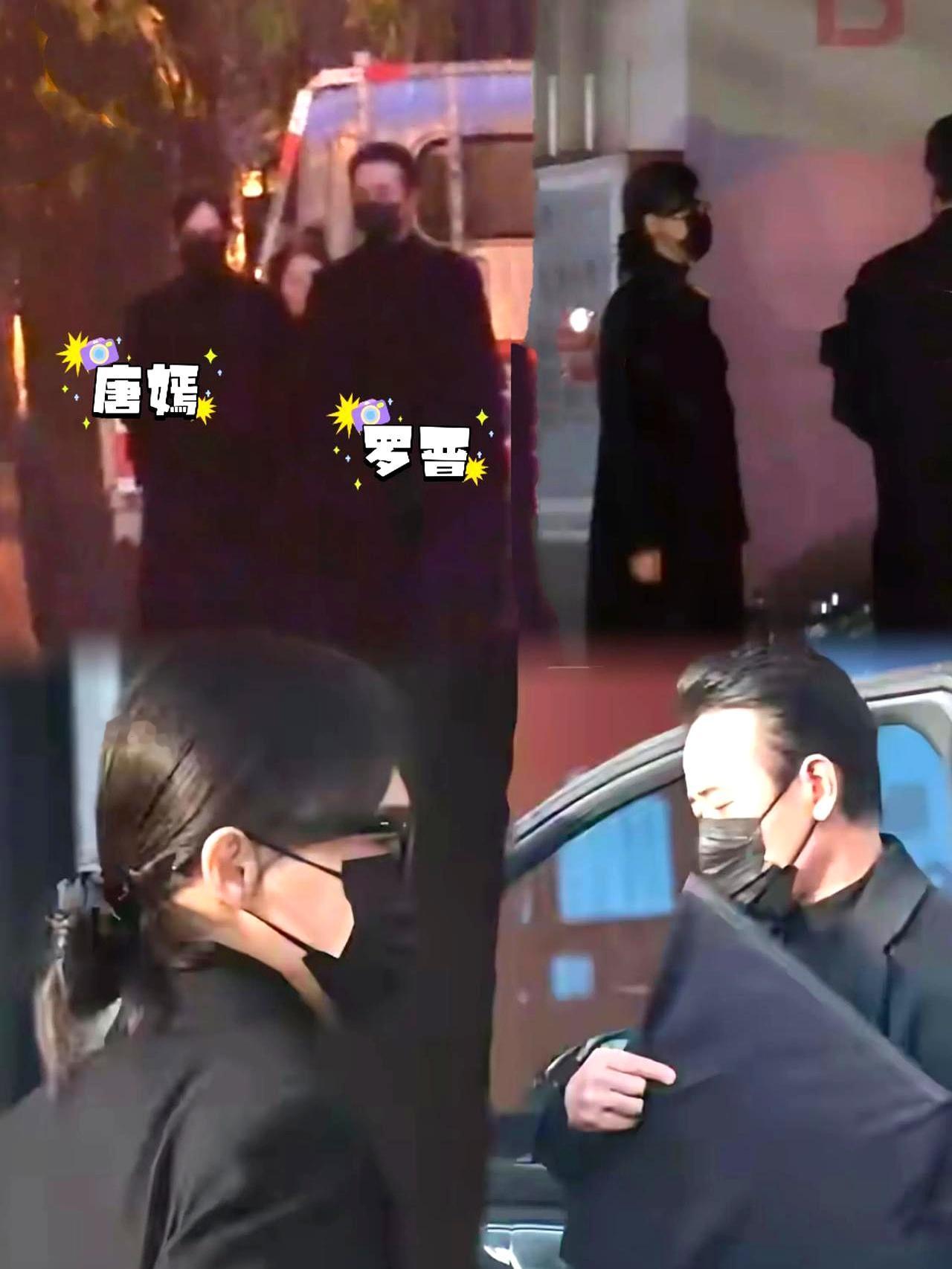 不光没穿羽绒服唐嫣罗晋被拍到一起回家，北京天冷风大，两人没牵手，穿的是大