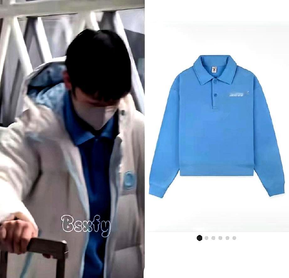 穿啥火啥的体质谁不爱。就因为我们莎莎把奶白羽绒服和浅蓝Polo衫穿出了少