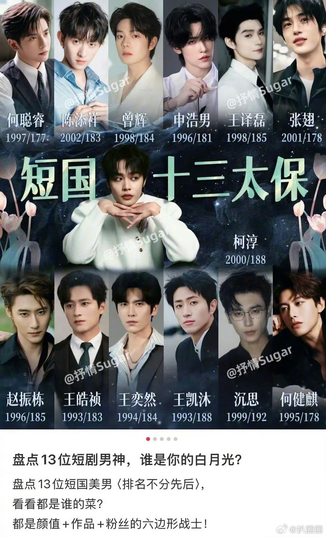 13位短剧男神，都认识吗～[doge]​​​