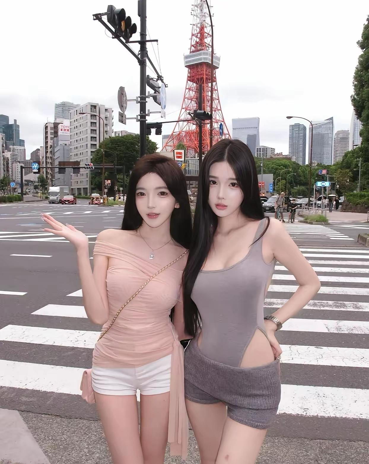 王阿姨给我介绍的对象，迎面走来两位美女，[爱心]我该选哪一个呢？[捂脸哭][捂