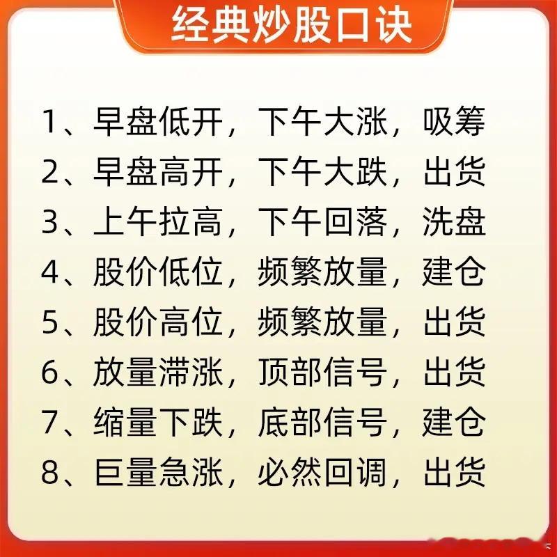 这是一个最土最笨的炒股方法，其他的炒股口诀，你可以不知道的，但是今天要分享的口诀