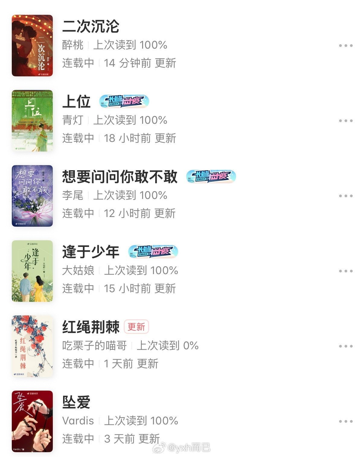 分享一下最近在看的几本豆阅小说