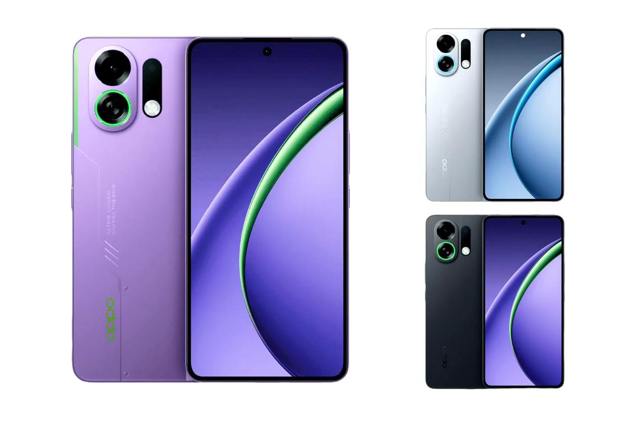 OPPOK13Turbo系列外观公布，其中Pro银、紫、黑三款配色。标准版搭