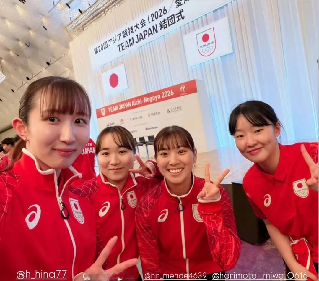 【名古屋亚运会，伊藤美诚女团定位】日本女乒举行组团式，伊藤美诚出现在其中，估计不