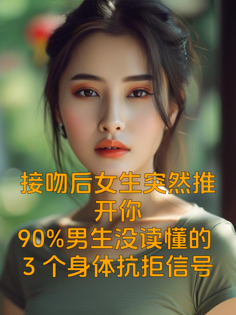 接吻后女生突然推开你？90%男生没读懂的3个身体抗拒信号