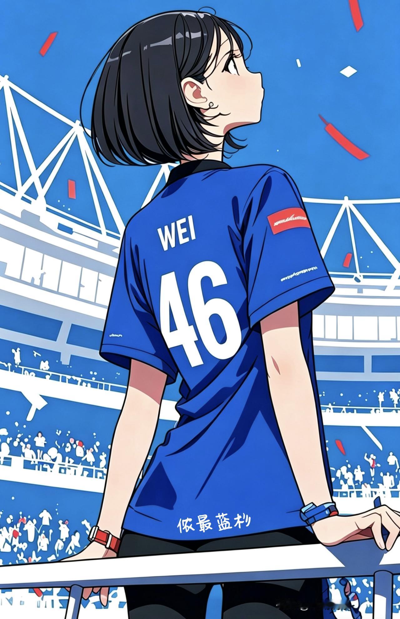 感谢豆包大神给我定制了一位“蓝皮”女友，满足了一位中年大叔那颗躁动的心。口号是年