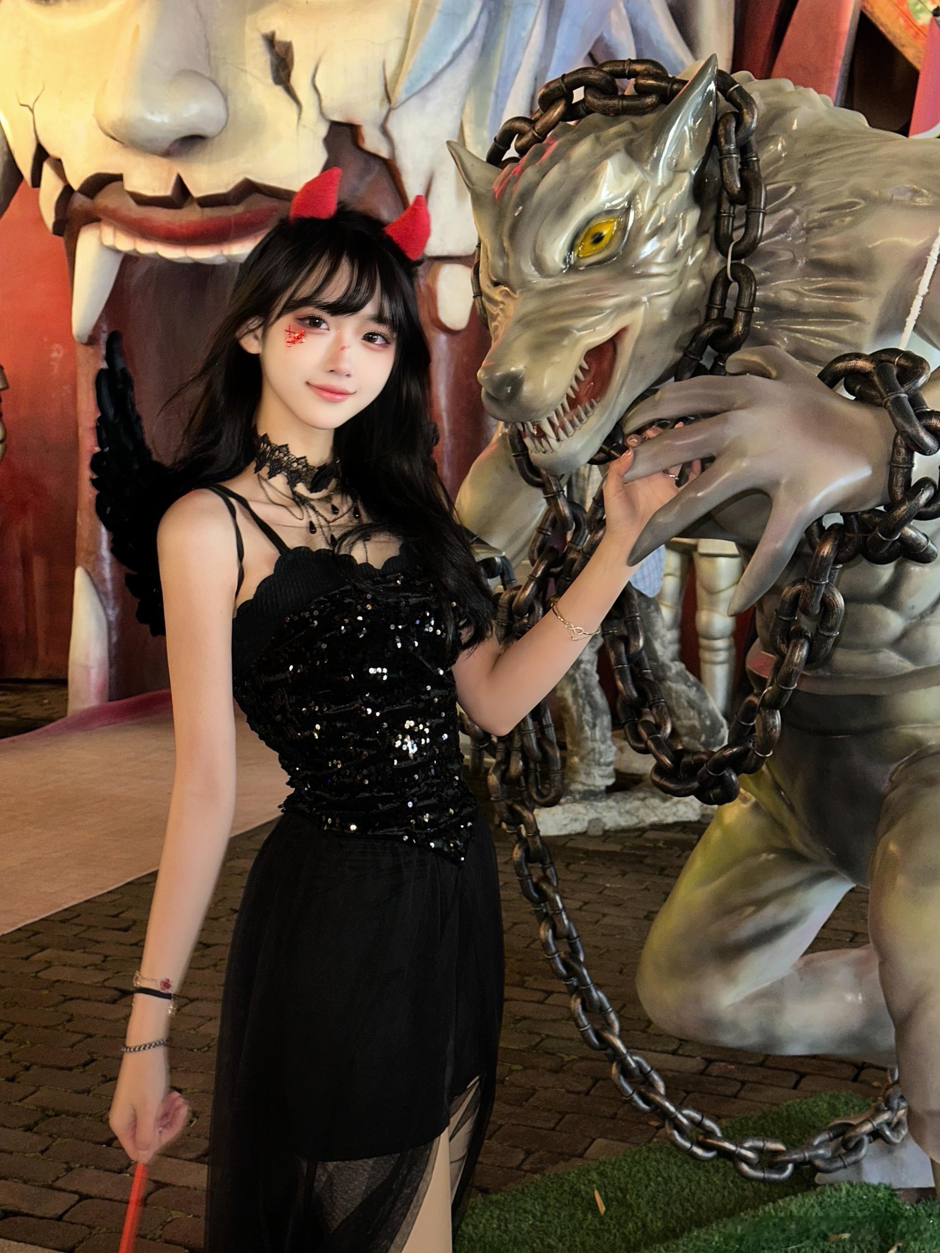 小恶魔来抓你咯🩸❤️‍🩹万圣节万圣节妆容​​​