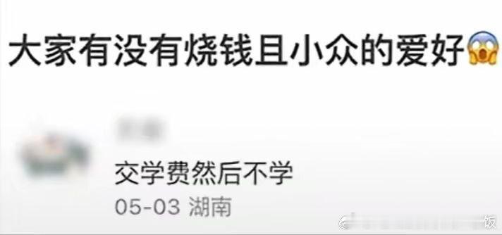 烧钱且小众的爱好