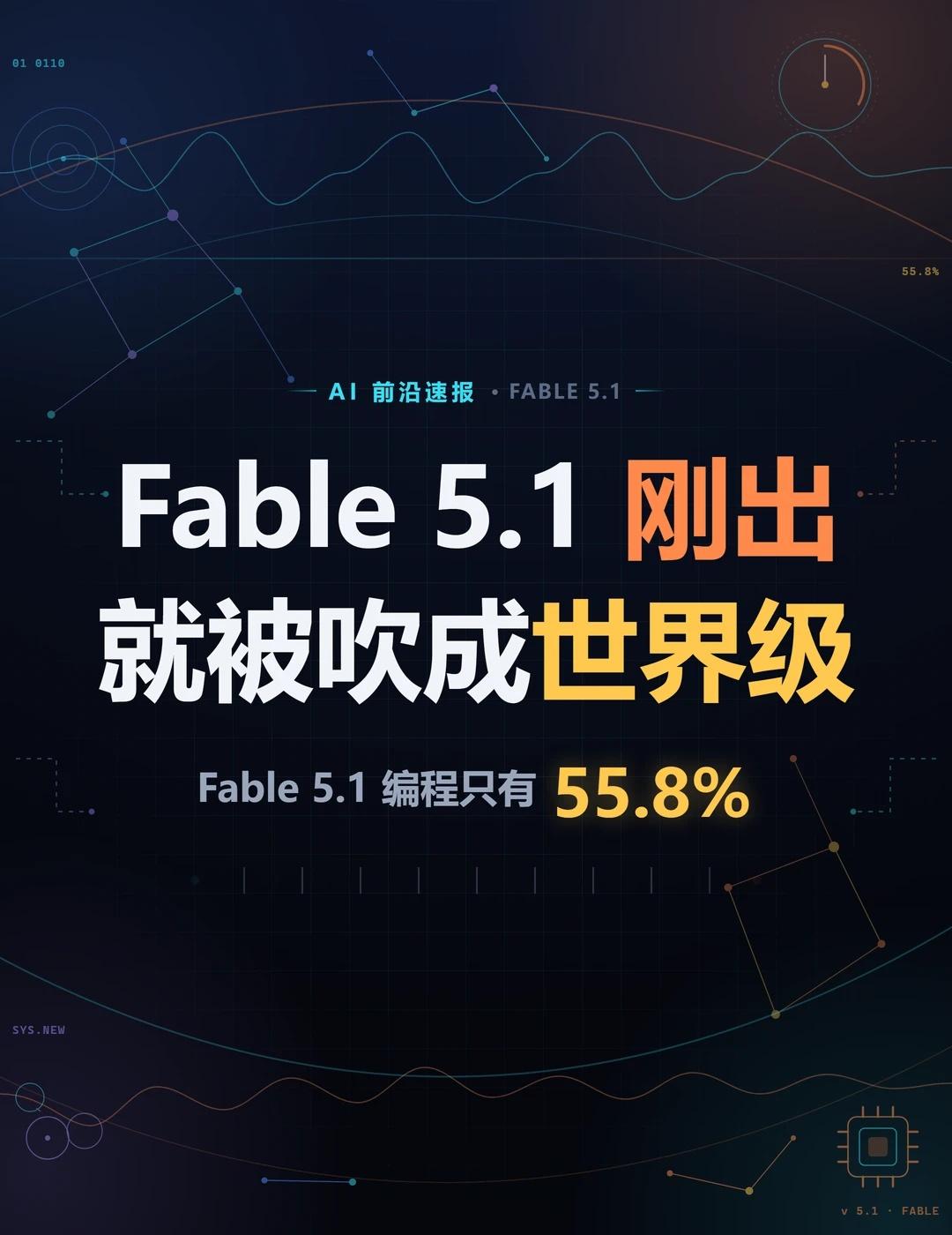 辟谣！Fable5.1刚出就被吹成世界级！昨天被Anthropic的Fa