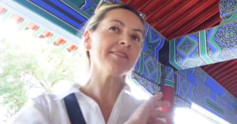 2024年，一名意大利女游客借着144小时免签政策来中国旅游，没夸风光没赞