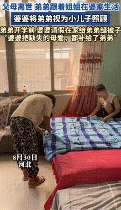 父母离世后，姐姐将正在读小学的弟弟带到婆家照料，婆婆把弟弟当作亲儿子般疼爱。