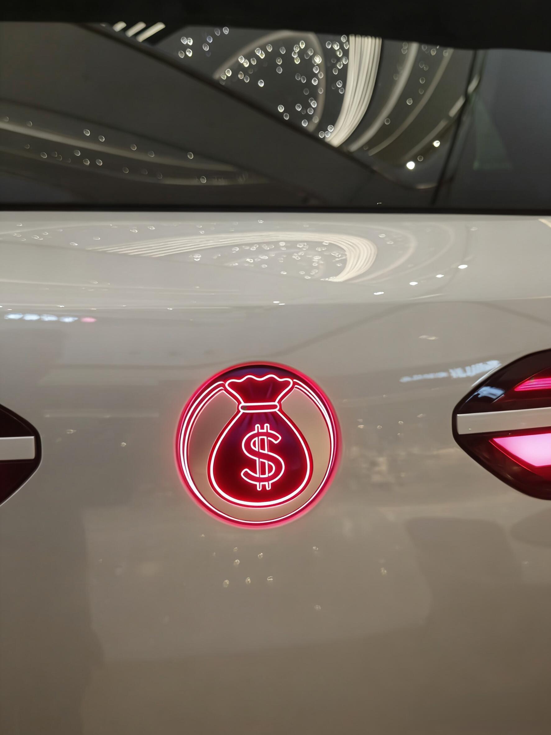 把车标改成钱袋，寓意一下子就起来了🤩