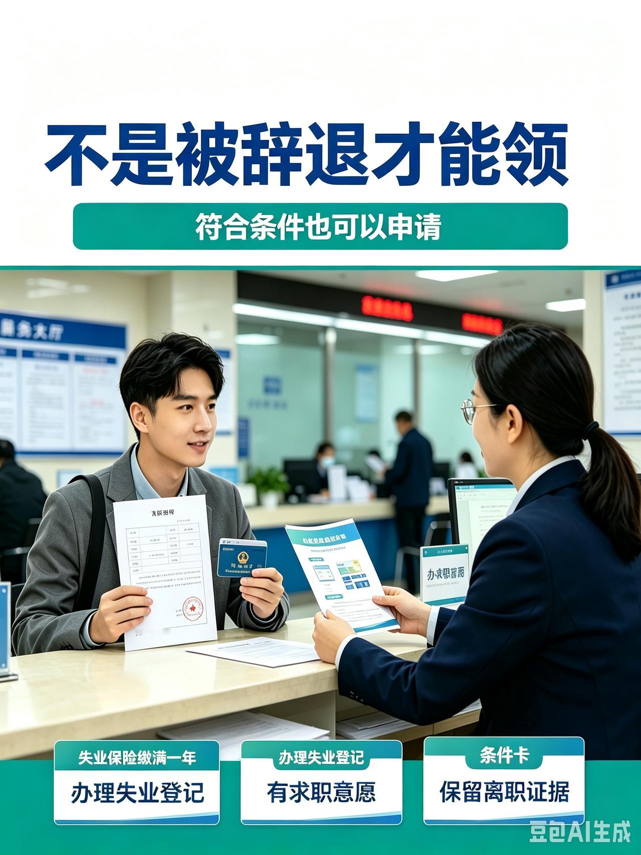 失业不是只有被辞退才能领失业金，满足条件就可以，很多人白白放弃这笔钱在职场