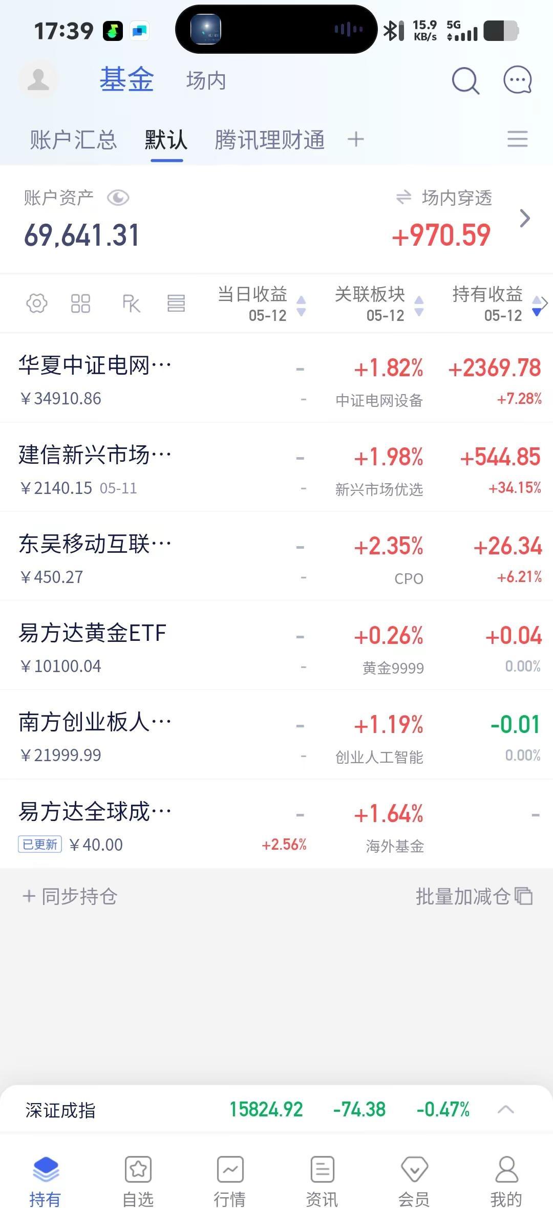 还不错，没有大起大落