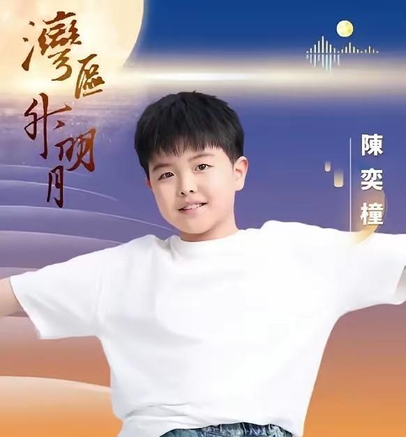 果然是近水楼台先得月佟丽娅儿子正式出道征战娱乐圈！湾区升明月宣传海报，陈思诚