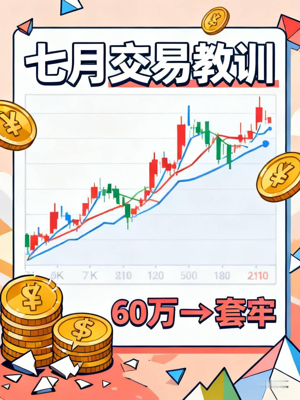 身边一位老股民，七月用真金白银，换了个血淋淋的交易教训。六月顺利止盈后，他