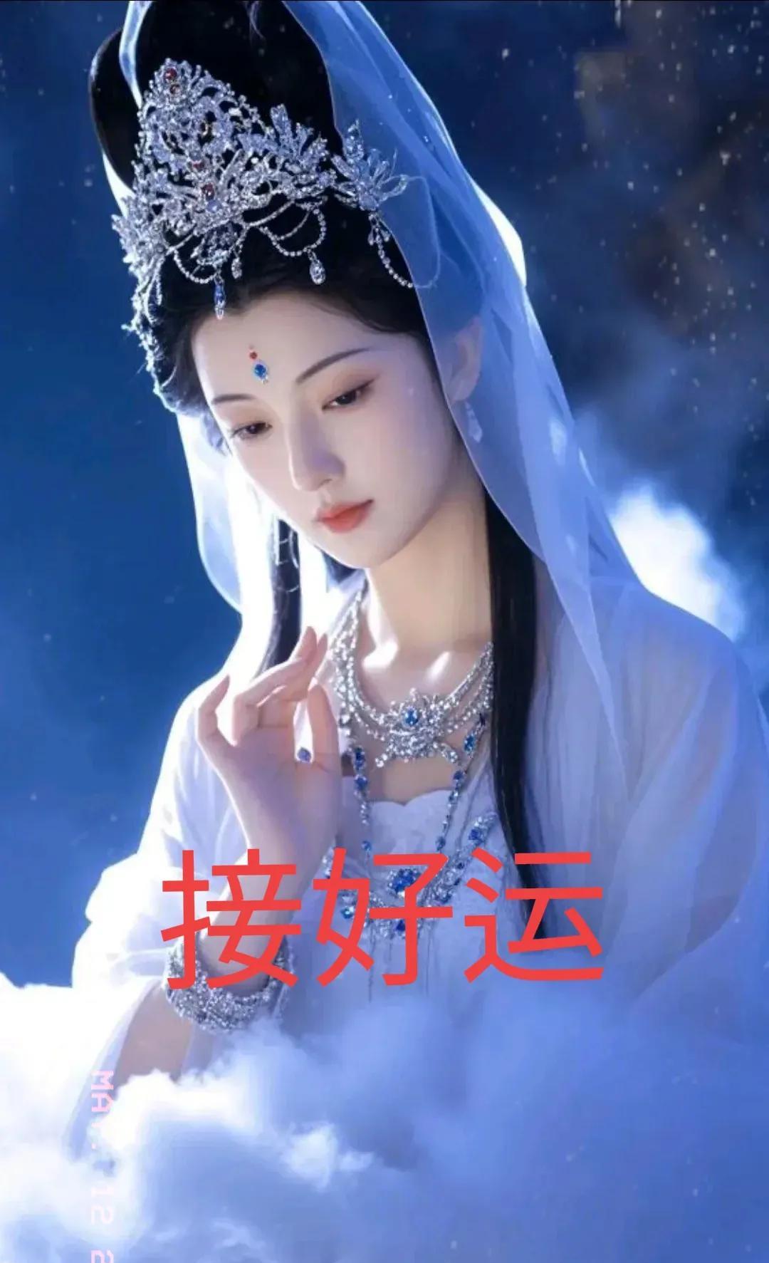 观音的感应是真实不虚的！当你看到这张观音像时，停留片刻，点个赞，说一句“感恩观音